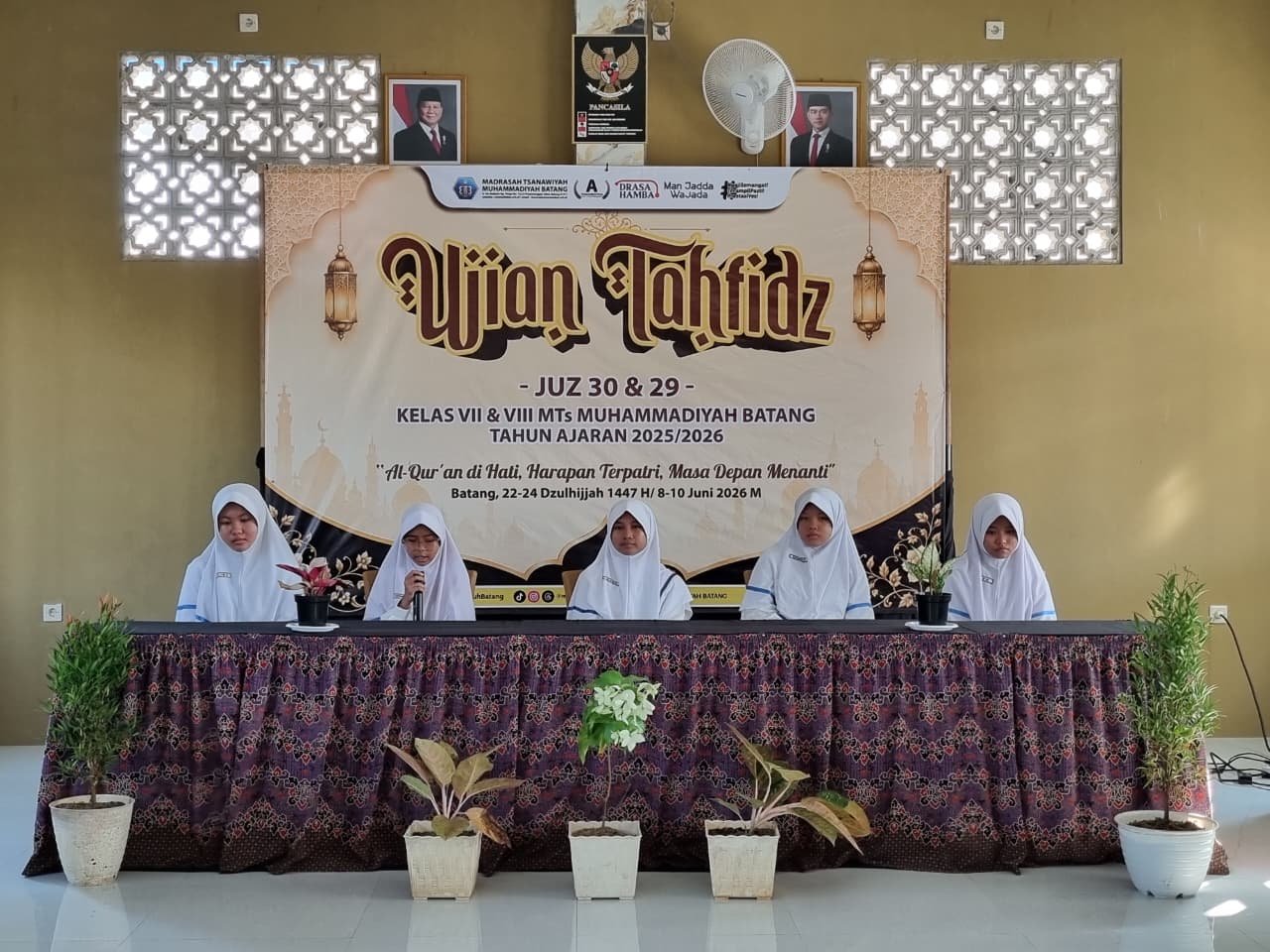 Ujian Tahfidz Juz 29 & 30: Langkah Awal 236 Murid MTs Muhammadiyah Batang Menuju Generasi Qur’ani